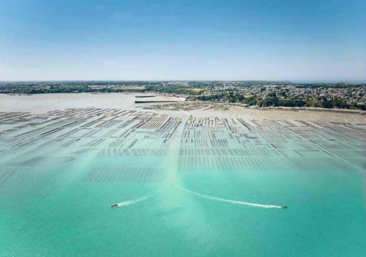 La Merveille By Mrodbnb - Appart Neuf - Vue Mer - 25M Plage & Resto - Cine - Cheminee - Popcorn Cancale Exteriör bild